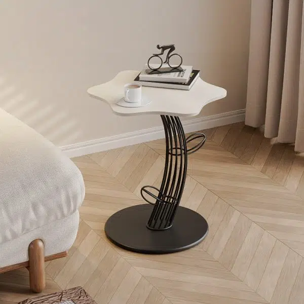 Contemporary Creative Clouds Rock Slab Tempered Glass Coffee Table 1-Tier For Living Room - Image 17