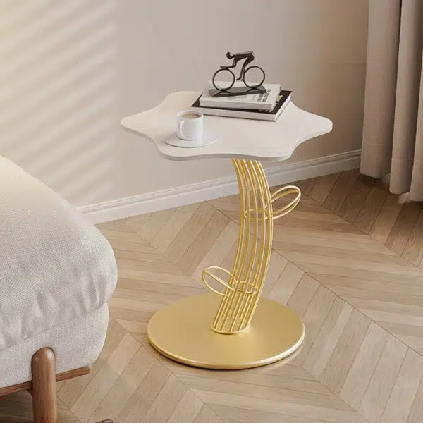 Contemporary Creative Clouds Rock Slab Tempered Glass Coffee Table 1-Tier For Living Room - Image 21