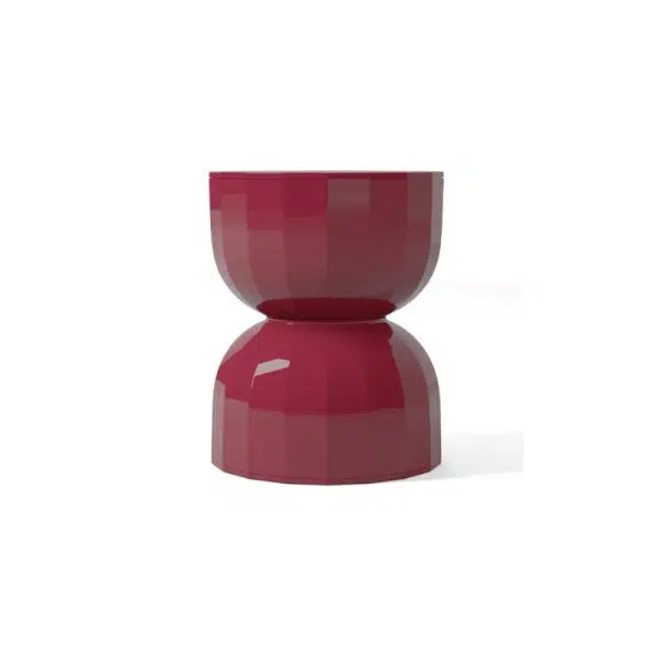 Contemporary Creative Geometric Hourglass ABS End Table For Living Room - Image 19