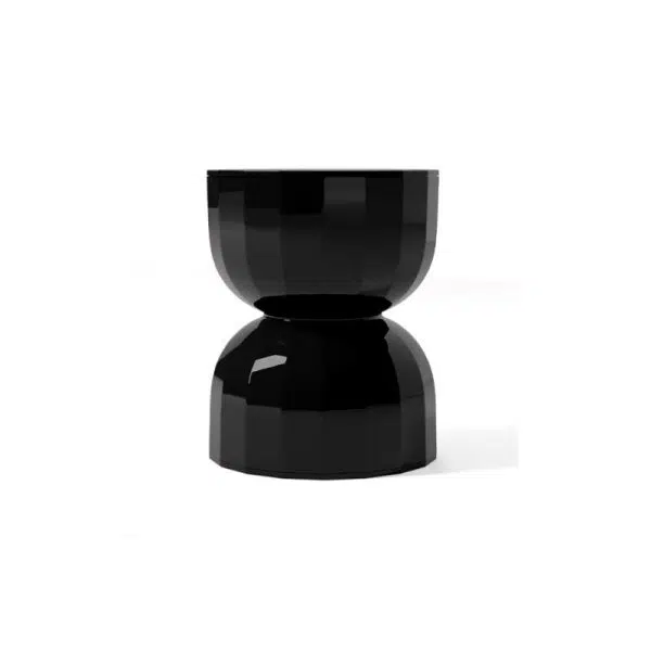 Contemporary Creative Geometric Hourglass ABS End Table For Living Room - Image 16