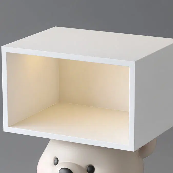 DFM-Table-FL04118-14.jpg Contemporary Creative Bear Resin Rectangular Nightstand Cabinet For Bedroom - Image 6