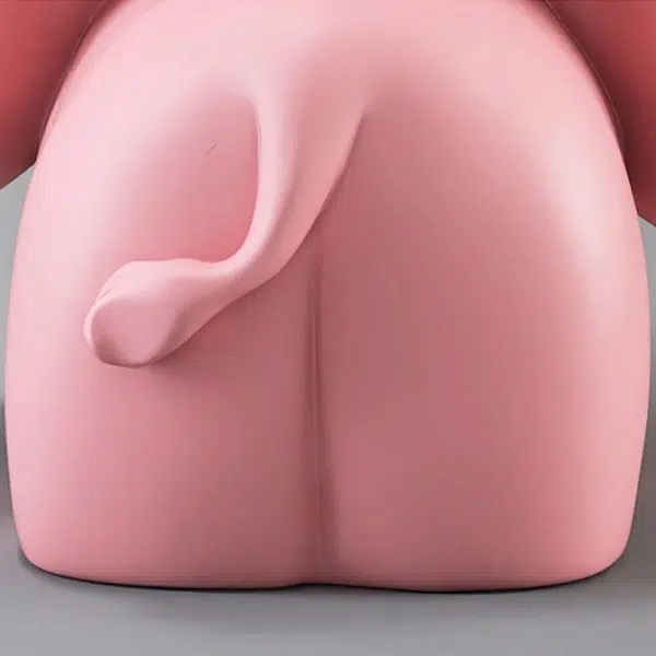 Contemporary Creative Fir Board Round Top Elephant Resin Base Side Table For Living Room - Image 6