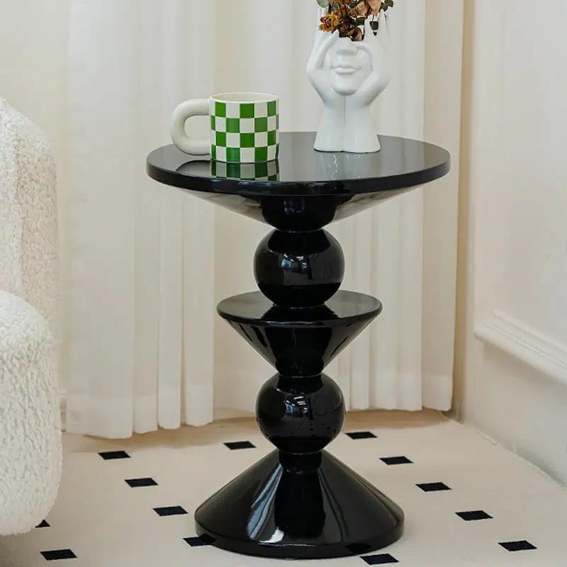 DFM-Table-FL04207-5-da9cd0a4-8625-45e9-9299-539a83e7ef14.jpg Contemporary Nordic FRP Geometric Round Side Table For Living Room - Image 1