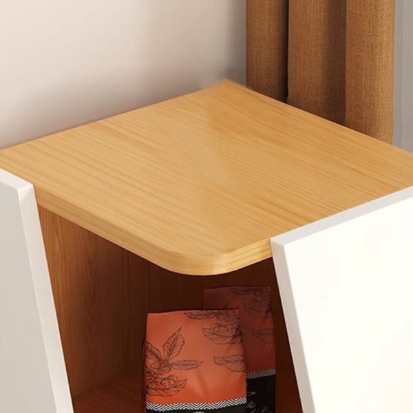 Modern Minimalist Triangle Solid Wood Compact Corner Bookcase 2/4/6-Tier Storage Rack For Home Office - Image 6