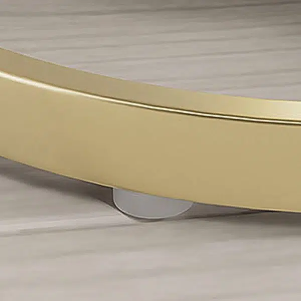 Contemporary Creative Round Iron Rock Slab End Table 2-Tier For Living Room - Image 5