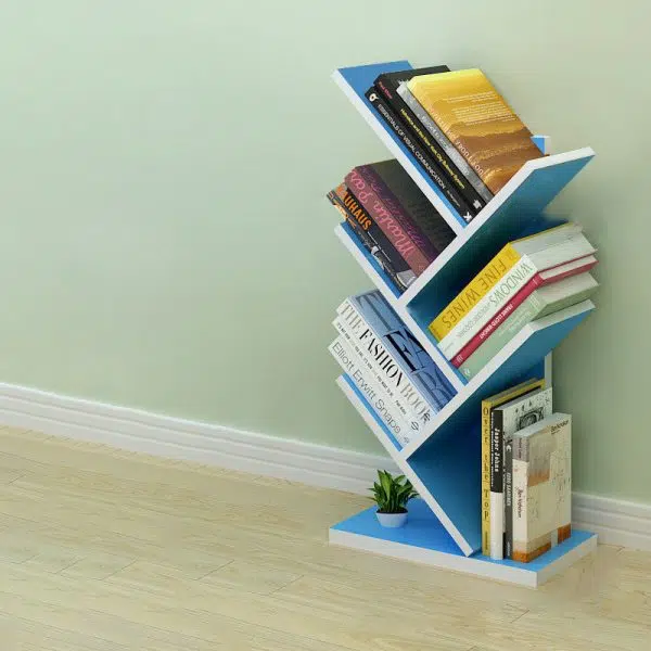 Contemporary Creative Tree Rectangle Wood Bookshelves 5/9 Tier For Home Office - Image 37