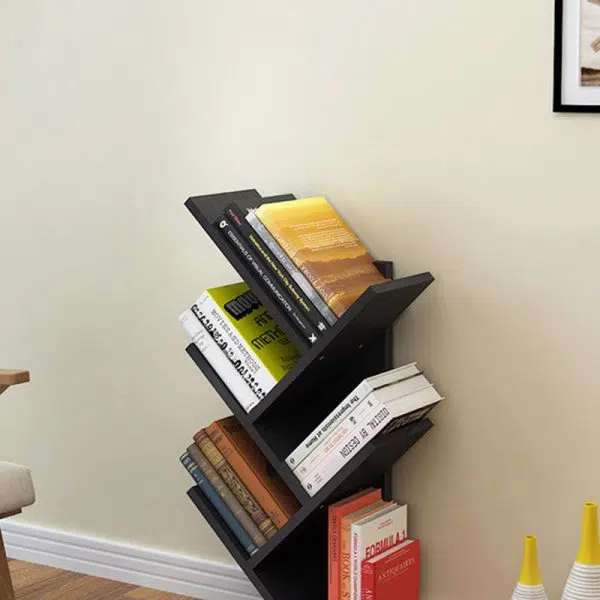 Contemporary Creative Tree Rectangle Wood Bookshelves 5/9 Tier For Home Office - Image 8