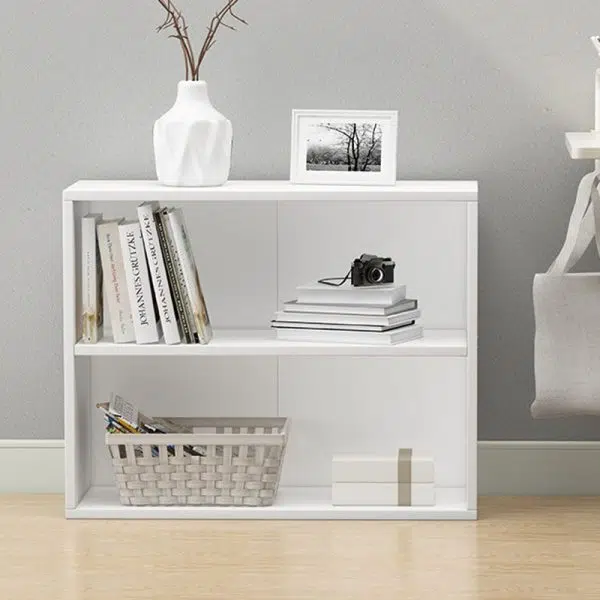 Modern Minimalist Rectangular Wood Bookshelves 2/3/4/5 Tier For Home Office - Image 24