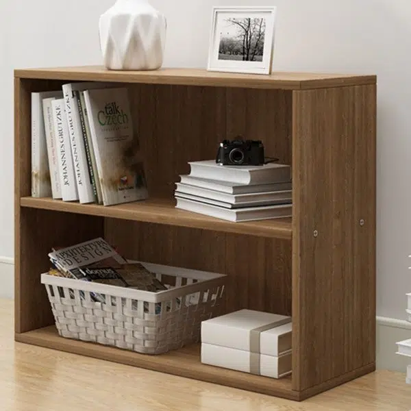 Modern Minimalist Rectangular Wood Bookshelves 2/3/4/5 Tier For Home Office - Image 26