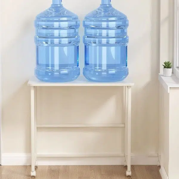 Modern Minimalist Moveable Foldable Rectangular Wood Panel Desk For Home Office - Image 15