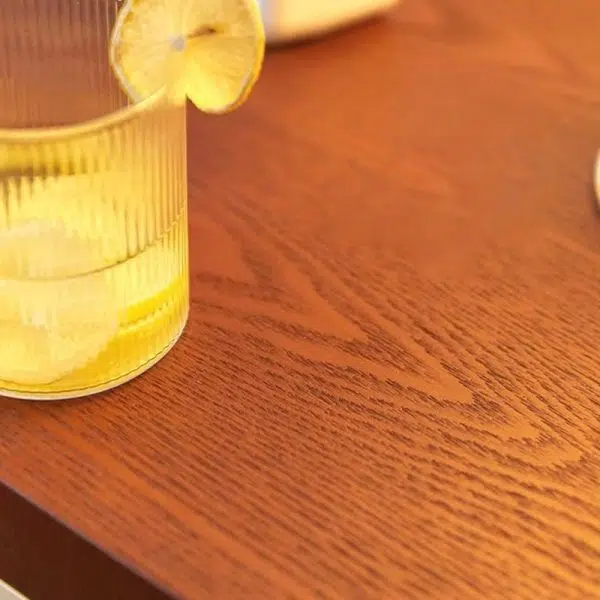 Contemporary Creative Rectangular Cylinder Artificial Panel Nightstand 1-Drawer For Bedroom - Image 9