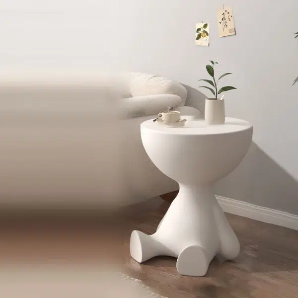 Contemporary Creative Round Tabletop Plastic Side Table For Living Room - Image 23
