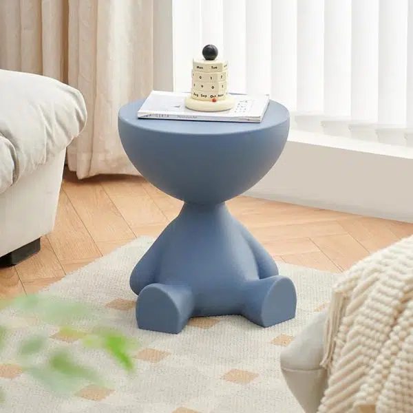 Contemporary Creative Round Tabletop Plastic Side Table For Living Room - Image 12