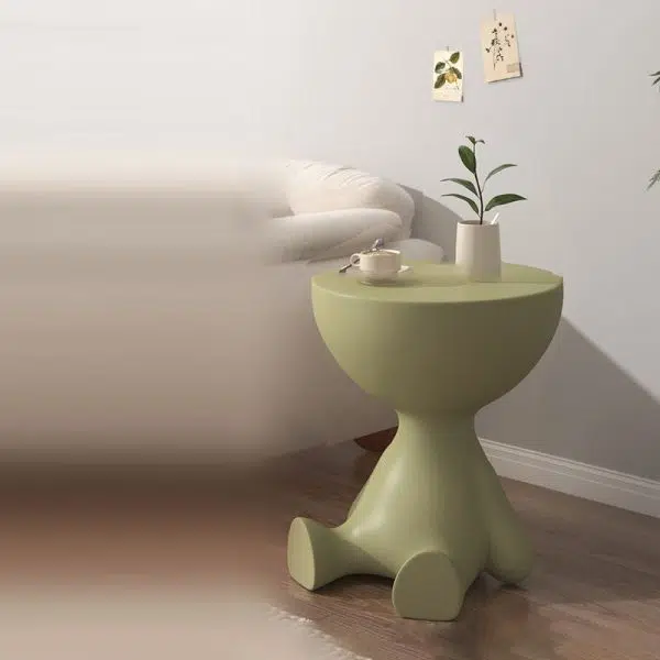 Contemporary Creative Round Tabletop Plastic Side Table For Living Room - Image 24