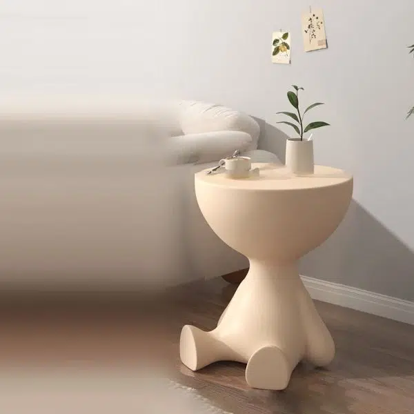 Contemporary Creative Round Tabletop Plastic Side Table For Living Room - Image 25