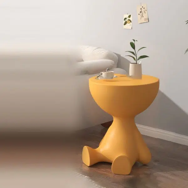 Contemporary Creative Round Tabletop Plastic Side Table For Living Room - Image 26