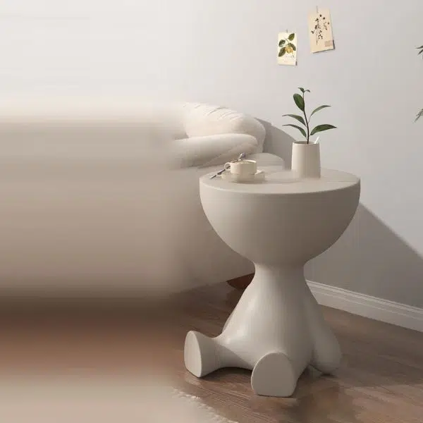 Contemporary Creative Round Tabletop Plastic Side Table For Living Room - Image 28