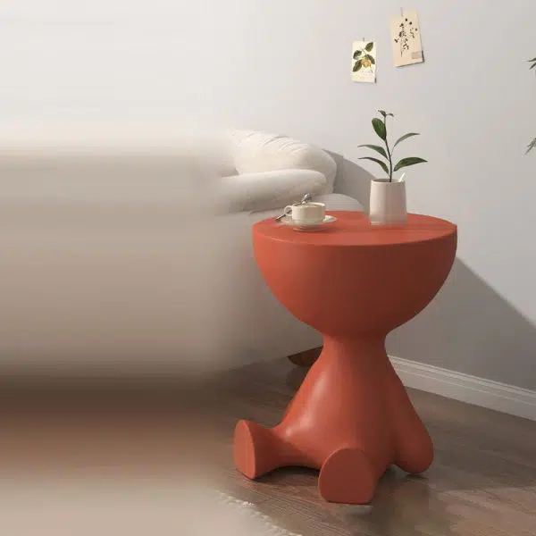 Contemporary Creative Round Tabletop Plastic Side Table For Living Room - Image 30