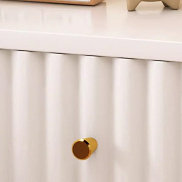 Contemporary Nordic Rectangular Wood Based Panel Nightstand 1/2 Drawer For Bedroom - Image 6