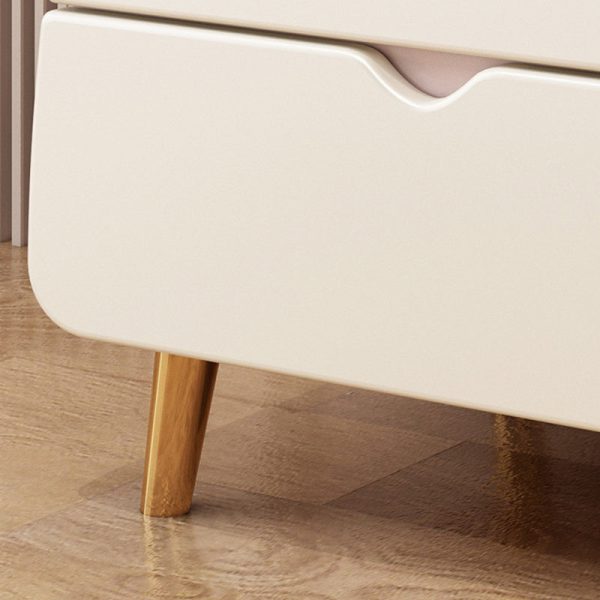 Contemporary Creative Kids Cartoon Cat Solid Wood Carbon Steel Microfiber Leather Nightstand 2-Drawer For Bedroom - Image 6