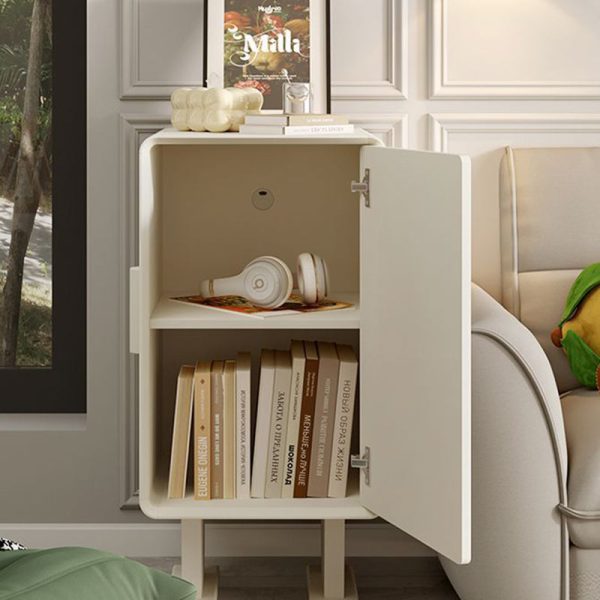 Contemporary Creative Kids Robot Square Tabletop Medium Fiberboard Nightstand 2-Cabinet For Bedroom - Image 8