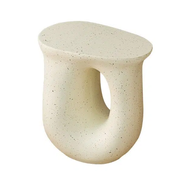 Contemporary Creative Wine Glass Shapes Magnesium Oxide End Table 1-Tier For Living Room - Image 5