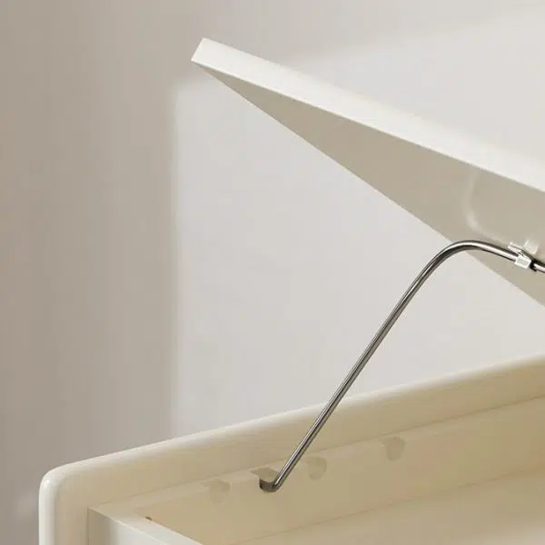 Contemporary Creative U-Shape Square Removable Tiltable Solid Wood End Table 2-Tiers For Living Room - Image 7