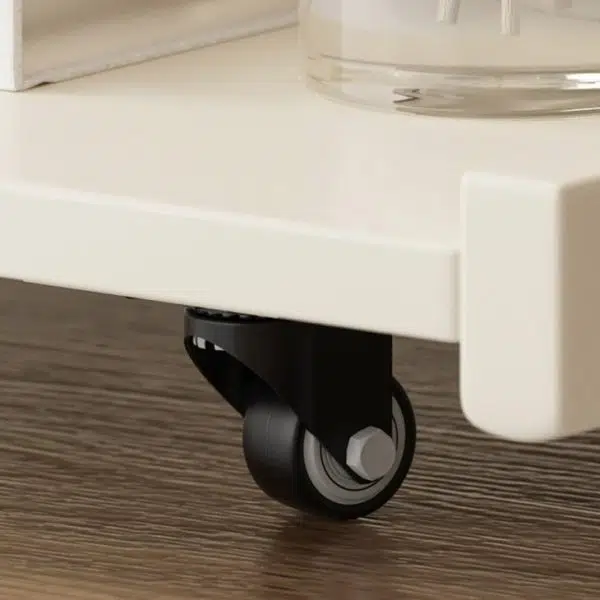 Contemporary Creative U-Shape Square Removable Tiltable Solid Wood End Table 2-Tiers For Living Room - Image 9