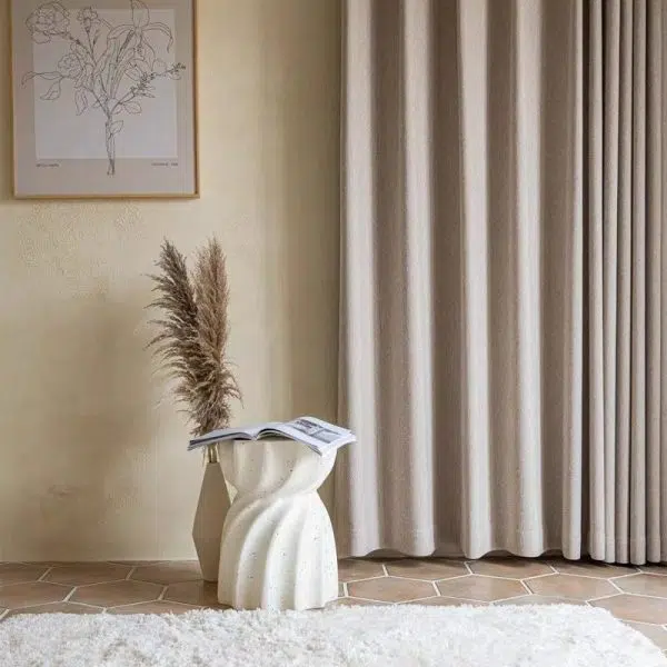 Contemporary Creative Lotus Shape Distressed Stone End Table 1-Tier For Living Room - Image 8