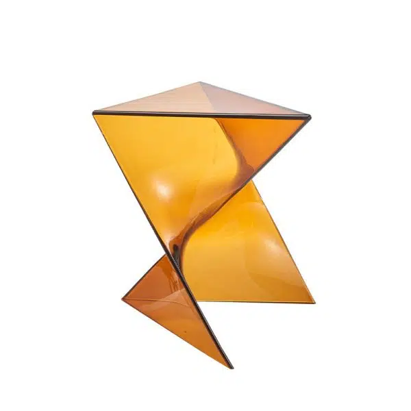 Contemporary Creative Irregular Geometry Triangle PC End Table 1-Tier For Living Room - Image 17