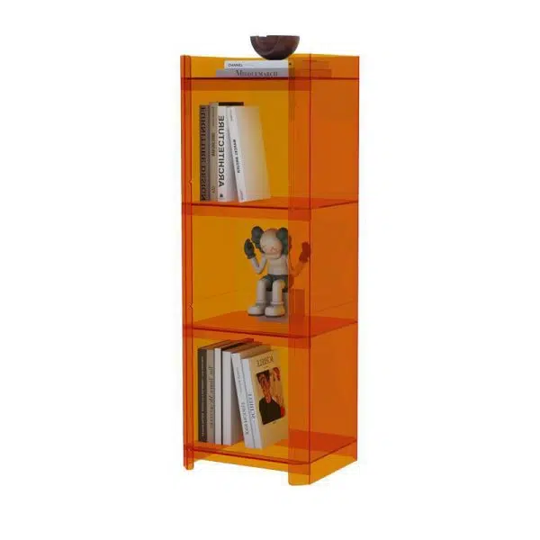 Contemporary Creative Square Rectangle Layered Acrylic Nightstand 2/3/4/5 Tiers For Bedroom - Image 17