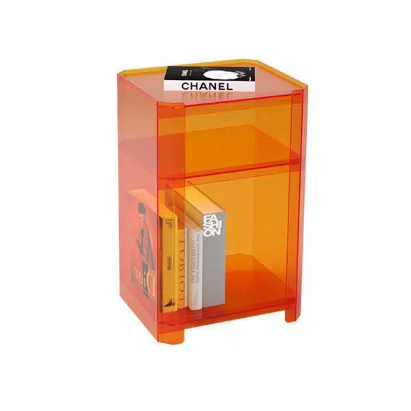 Contemporary Creative Square Rectangle Layered Acrylic Nightstand 2/3/4/5 Tiers For Bedroom - Image 16