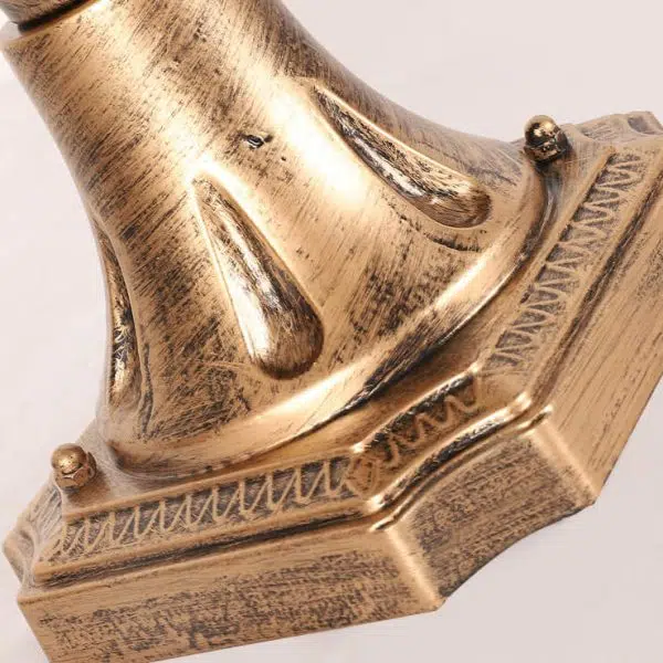 European Retro Die-Cast Aluminum Glass Solar Waterproof Outdoor Garden Landscape Column Light - Image 14