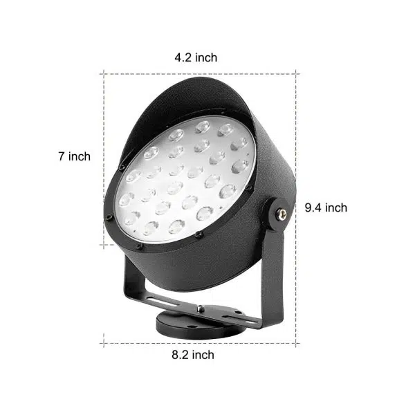 Adjustable Waterproof LED Anti-slip Black Modern Outdoor Spotlights - Image 7