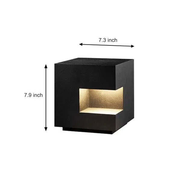 Square IP65 Waterproof LED Black Modern Outdoor Light Landscape Lighting - Image 7