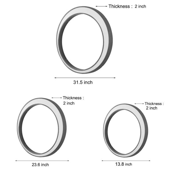 Circular Moon Led Waterproof Ip65 Modern Outdoor Wall Lights Wall Lamp - Image 11