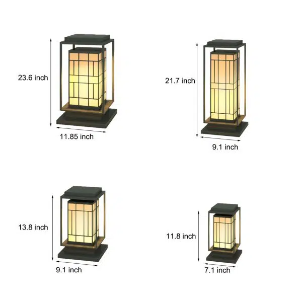 Asian Inspired Solar Path Lantern Elegant Retro LED Decor for Outdoor Spaces - Image 7
