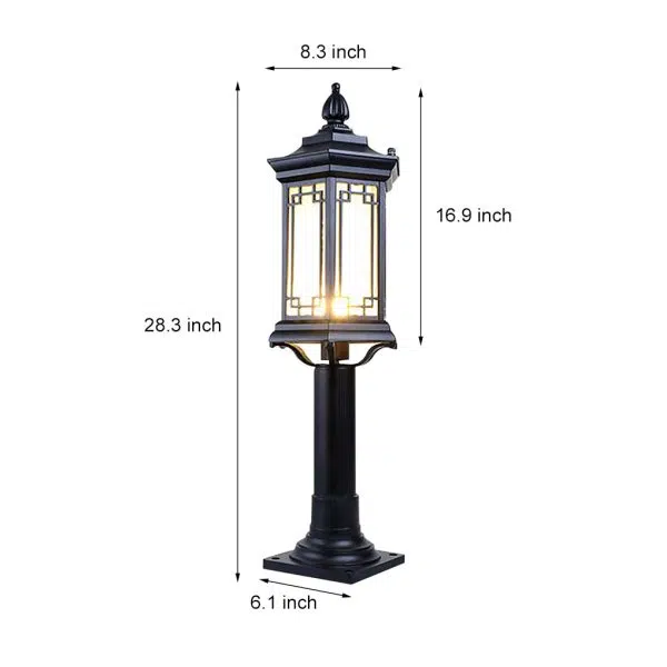 Traditional Asian-Inspired LED Pathway Lights Rhombus Shape for Villa Gardens - Image 8