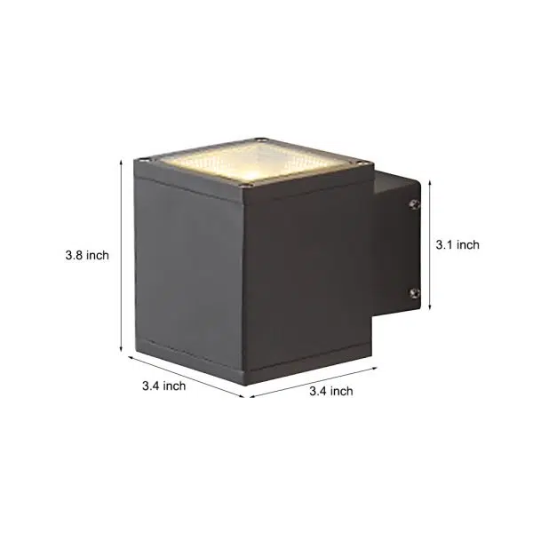 Modern Minimalist Outdoor LED Waterproof Exterior Wall Light for Courtyard Fence - Image 9