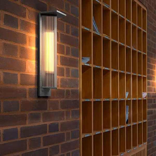 Modern Retro Minimalist Aluminum Glass Outdoor Waterproof Wall Sconce Lamp - Image 3