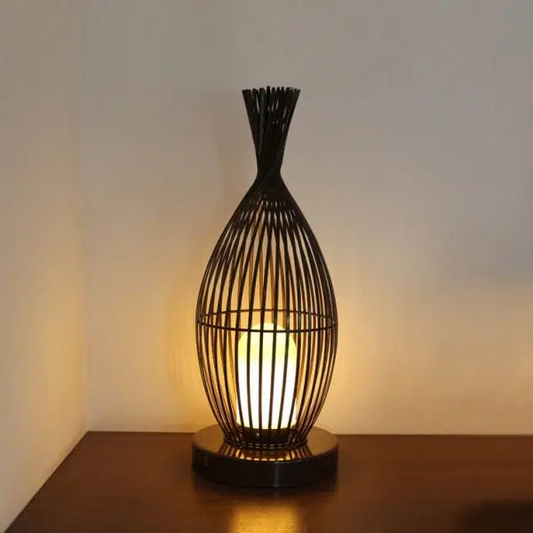 Retro Iron Oval Column Outdoor Waterproof 1-Light Standing Floor Lamp - Image 7