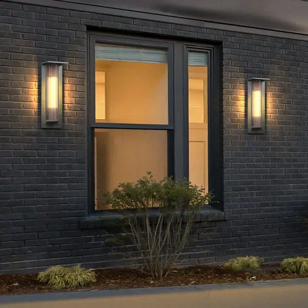 Modern Retro Minimalist Aluminum Glass Outdoor Waterproof Wall Sconce Lamp - Image 12