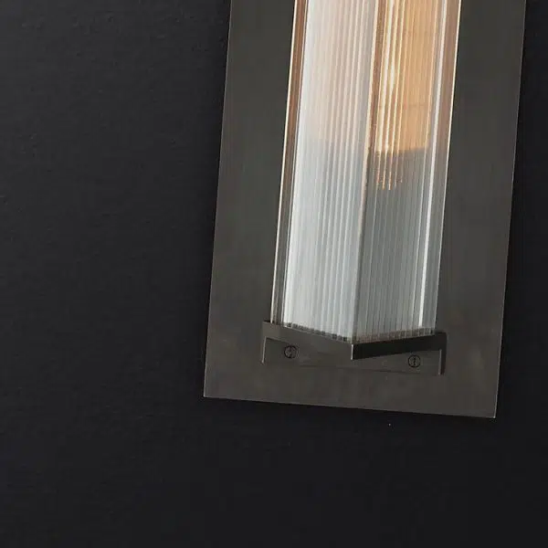 Modern Retro Minimalist Aluminum Glass Outdoor Waterproof Wall Sconce Lamp - Image 14