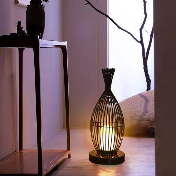 Retro Iron Oval Column Outdoor Waterproof 1-Light Standing Floor Lamp - Image 14