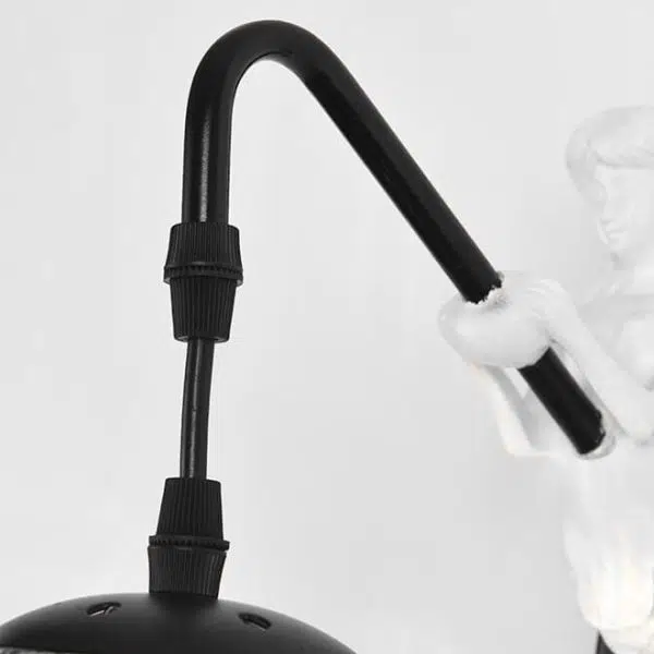 Vintage Rustic Mermaid Orb 1-Light Wall Sconce Lamp - Image 6