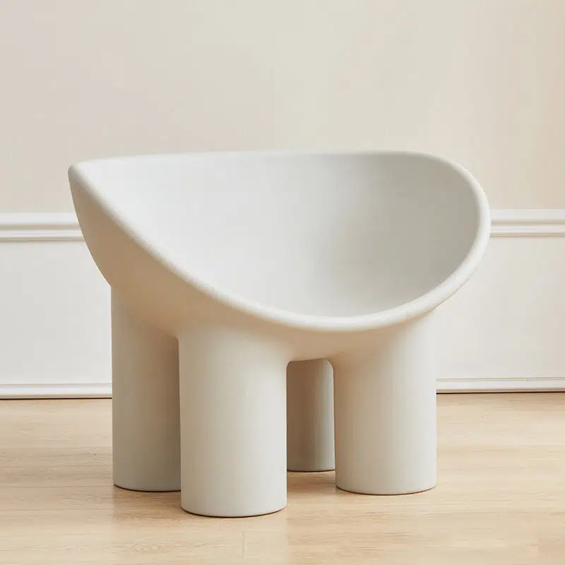 SKU-001-145e7d9e-8f40-42a1-aaed-3f015bcab526-1.jpg Contemporary Creative Oval Plastic Chair Backrest Armrest For Living Room - Image 1