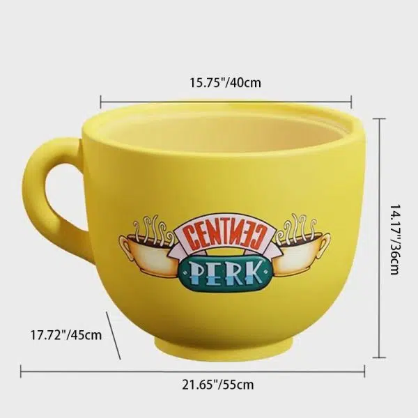 Contemporary Creative Round Coffee Cup Glass Resin End Table 1-Storage For Living Room - Image 5