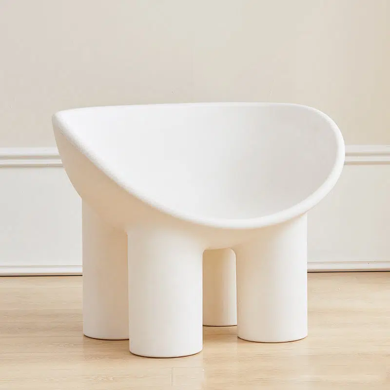 SKU-002-00bc3418-501e-426f-84f3-b7d0ae091344.jpg Contemporary Creative Oval Plastic Chair Backrest Armrest For Living Room - Image 2