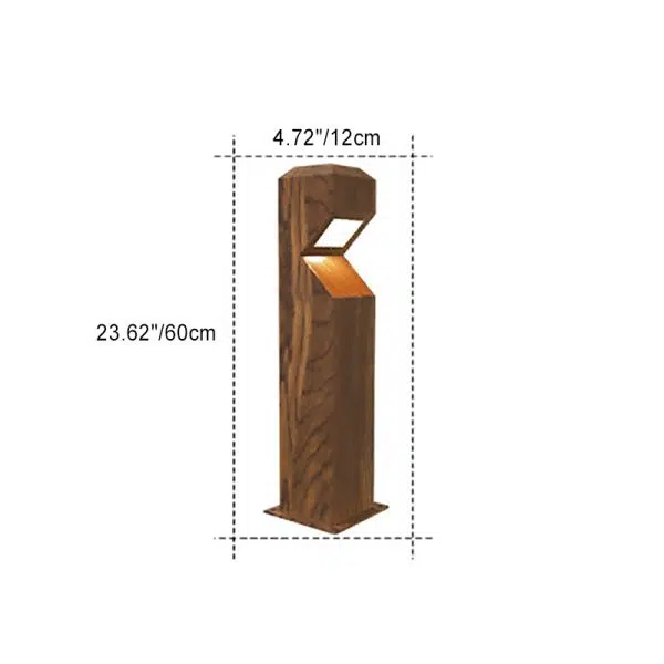 Traditional Chinese Waterproof Steel Aluminum Irregular Column LED Landscape Lighting Outdoor Light For Garden - Image 4