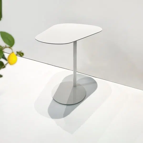 Contemporary Creative Irregular Geometric Round Iron End Table For Living Room - Image 13